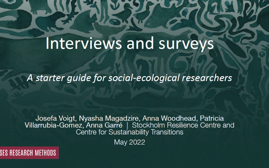 Interviews and surveys: a starter guide for social-ecological researchers