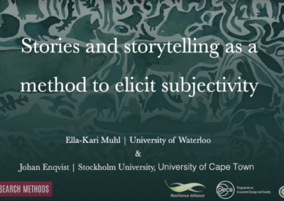 Stories and Storytelling as a Method to Elicit Subjectivity