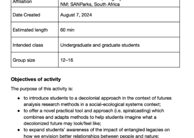 Lab: Entangled futures (spiralcasting)