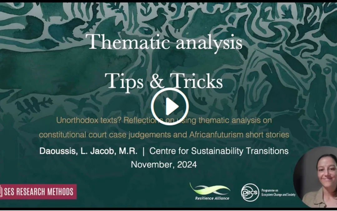 Thematic Analysis Tips & Tricks