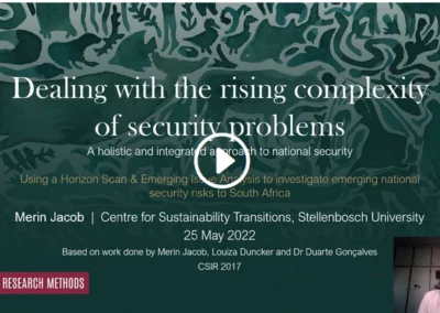 Using a Horizon Scan and Emerging Issue Analysis to investigate emerging national security risks to South Africa